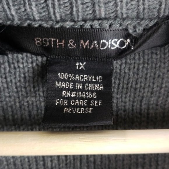 89th & Madison Cowl sweater 1X - Picture 6 of 8